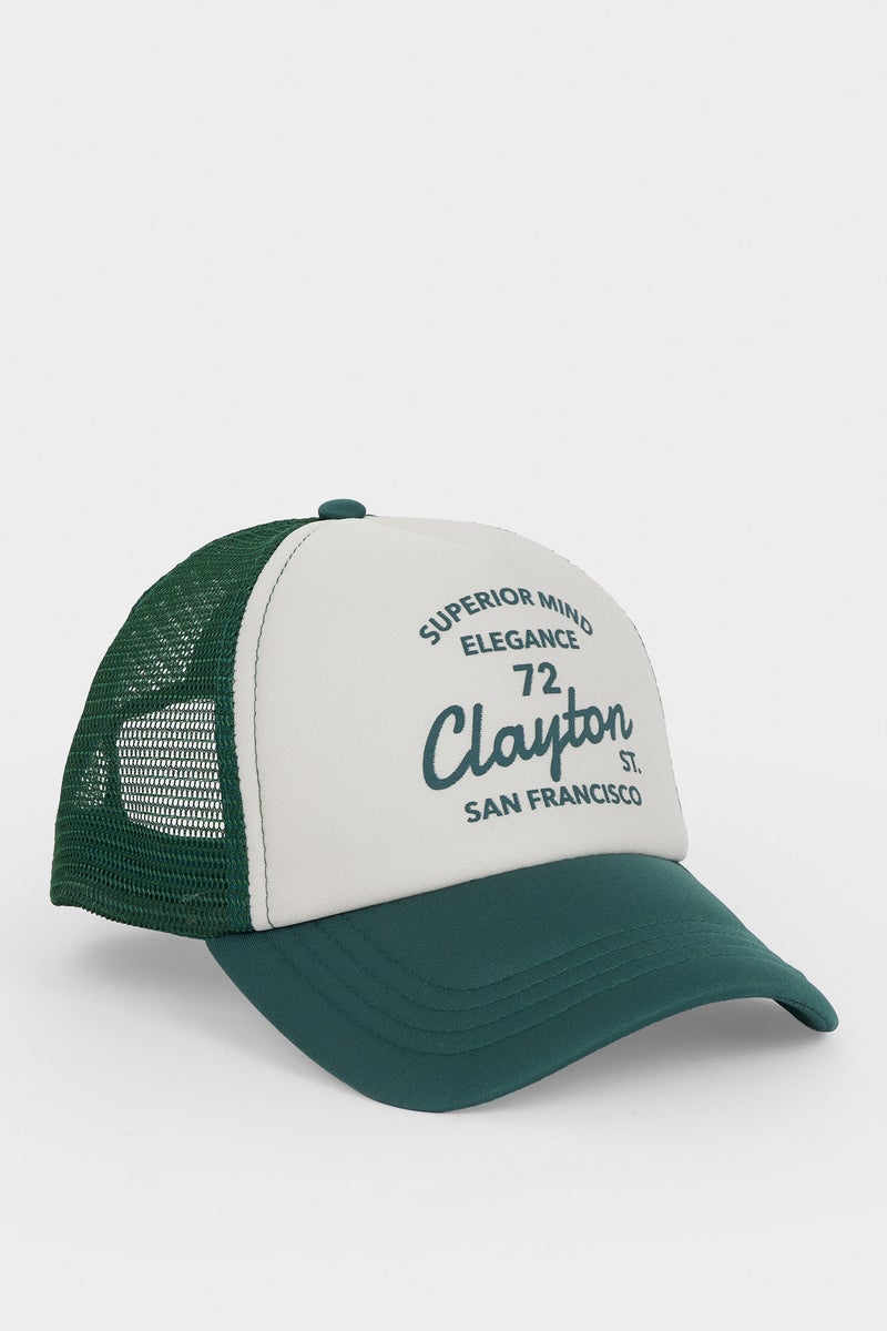 DeFacto Green Man Man Printed Baseball Basketball Cap Casual - Image 2